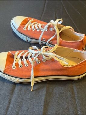 Converse Orange Low Top Canvas Sneakers